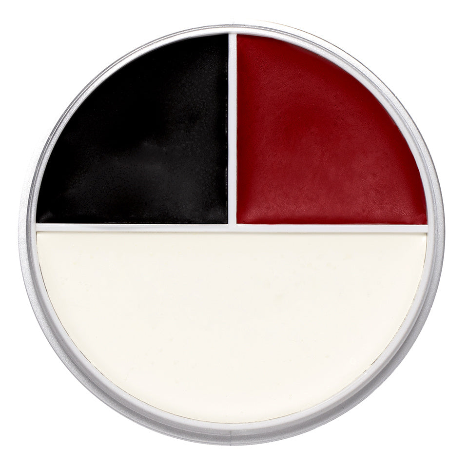 Tri-Color Bruise Wheel, Red White & Black