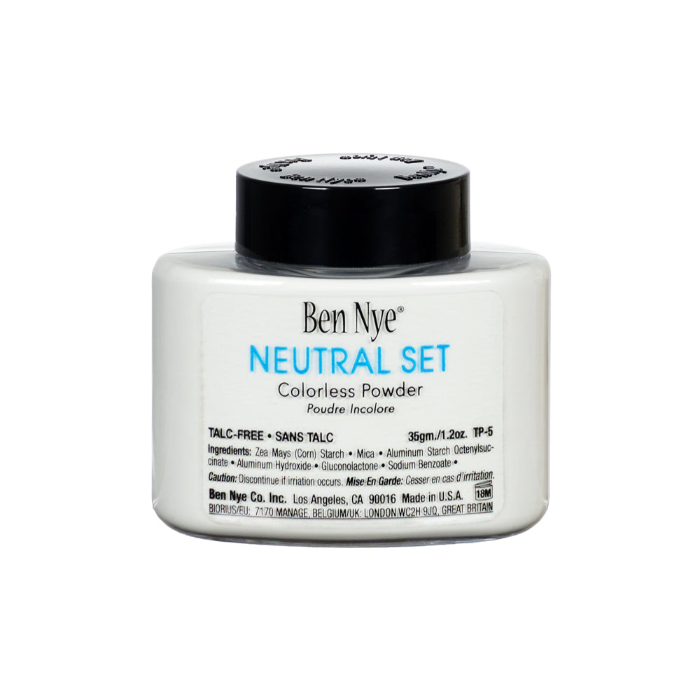 Neutral Set Colorless Face Powder 1.2oz./35gm. Shaker Bottle Talc Free