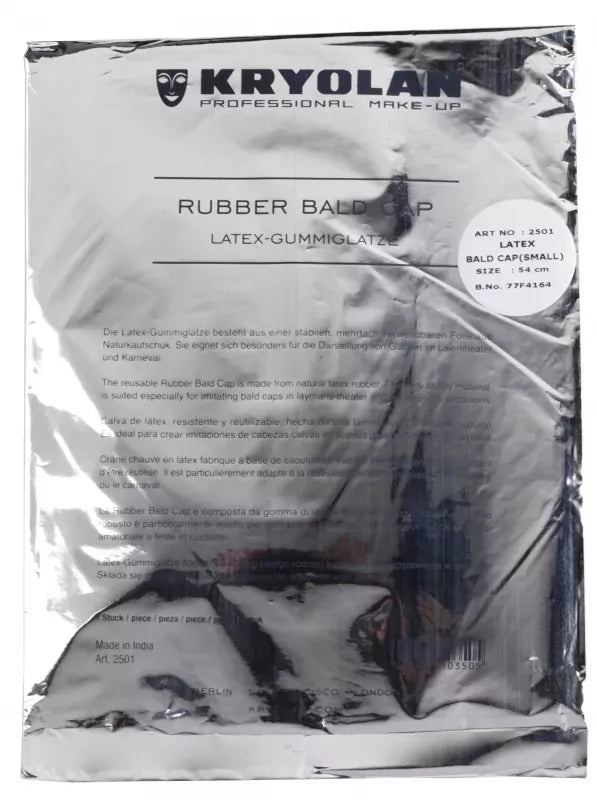 Latex Rubber Bald Cap Uncolored