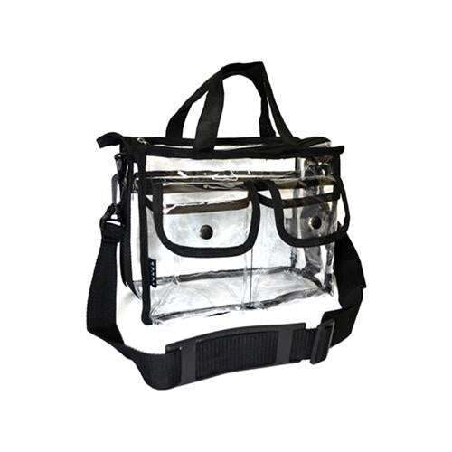 MST-245 Small Clear Set Bag , Black 10 1/2 x 8 x 3 1/2"